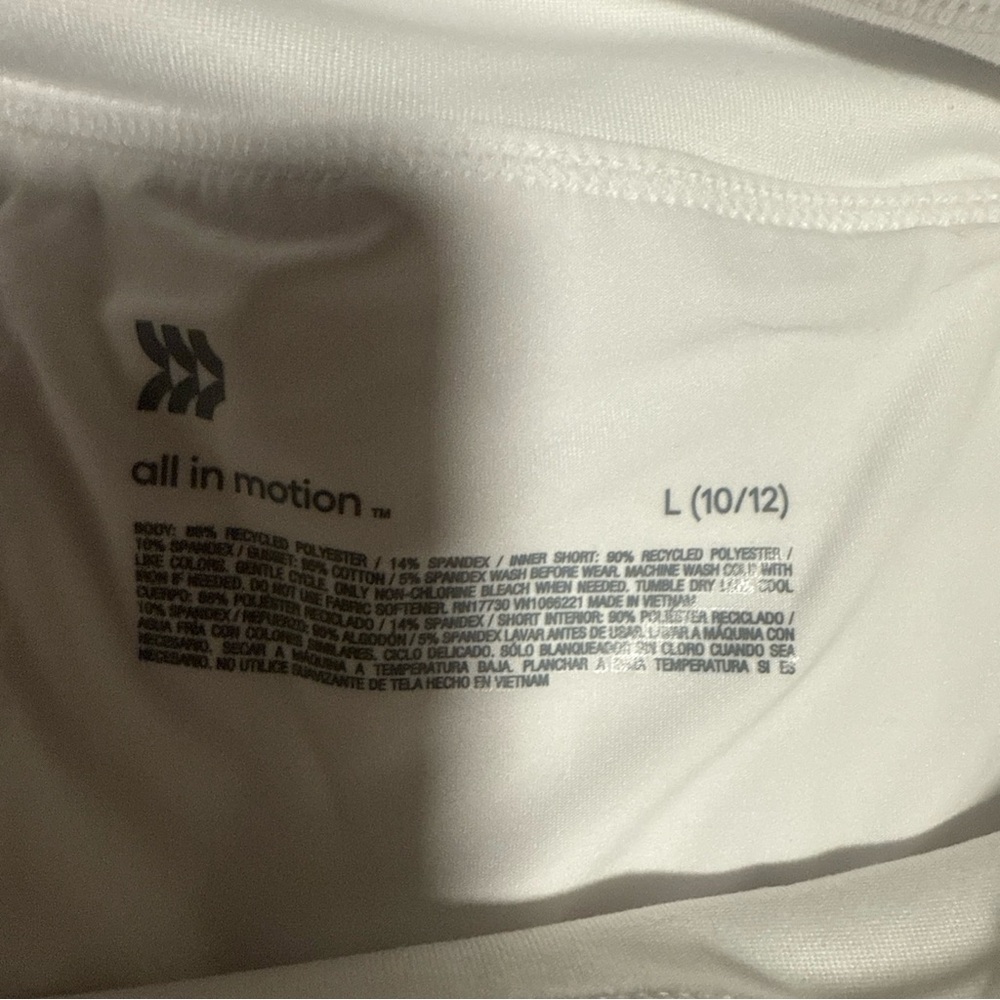 New girls All in Motion High-rise Tennis Athletic Skort White S-XS, S, L NWT…49 - Picture 10 of 16